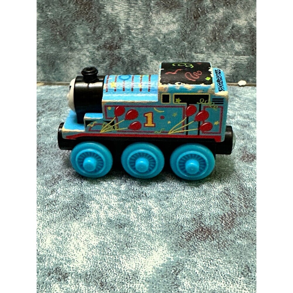 Thomas & Friends  THOMAS BIRTHDAY Blue Number 1 Party Train Wooden Toy